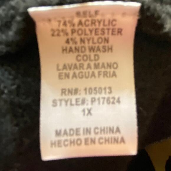 Andree by Unit Color Blocked Cardigan Work Warm Cozy Size 1XL - Picture 5 of 5